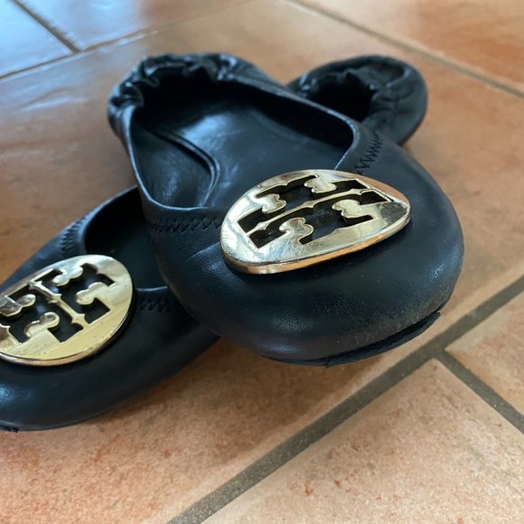Tory Burch Reva ballet flat shoes size 6.5 6 1/2 - Picture 5 of 10
